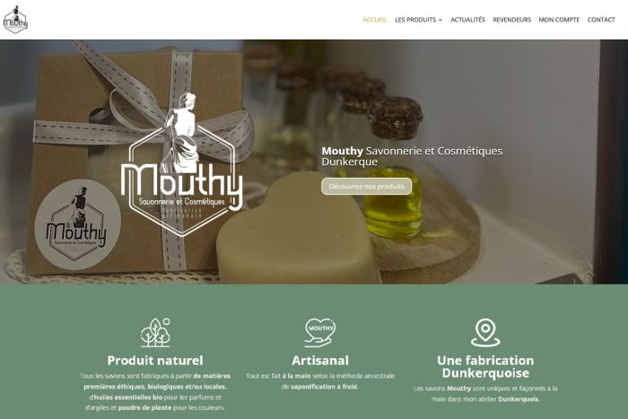 Site internet Mouthy Savonnerie 