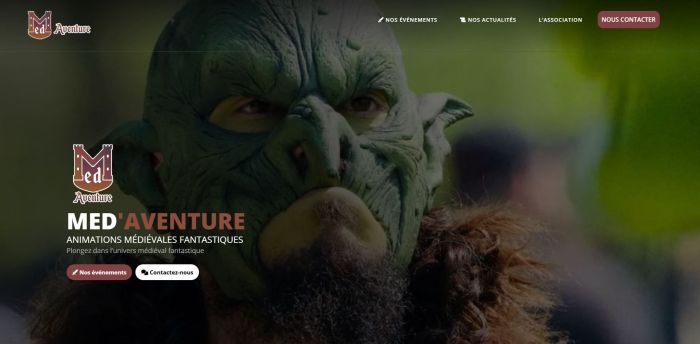 Site internet Med'Aventure