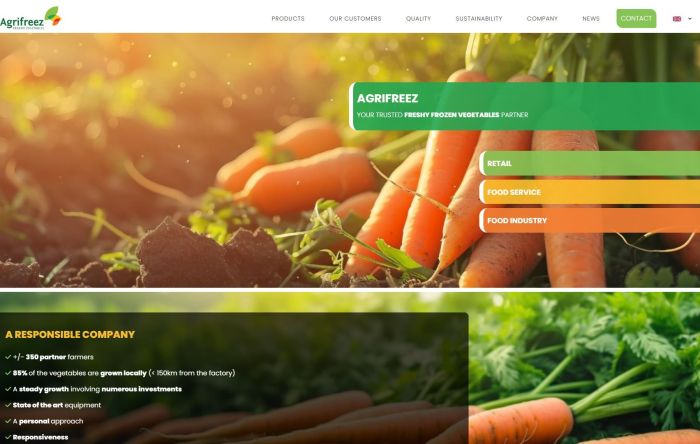 Site internet Agrifreez